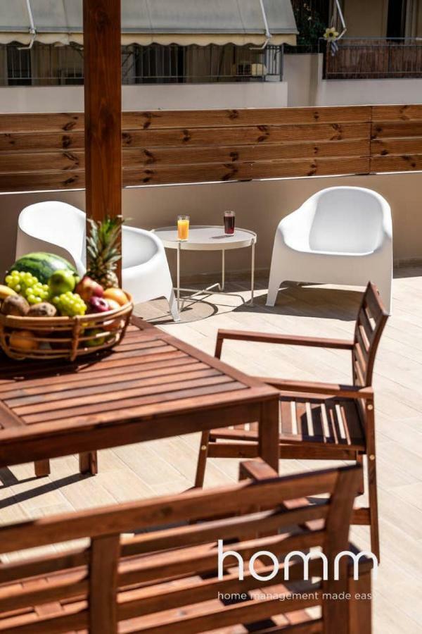 Nemeseos Ground Floor Homm Apartment With Roof Garden And Wading Pool Афины Экстерьер фото